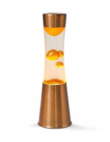 Lámpara de lava base oro líquido oro 30 cm