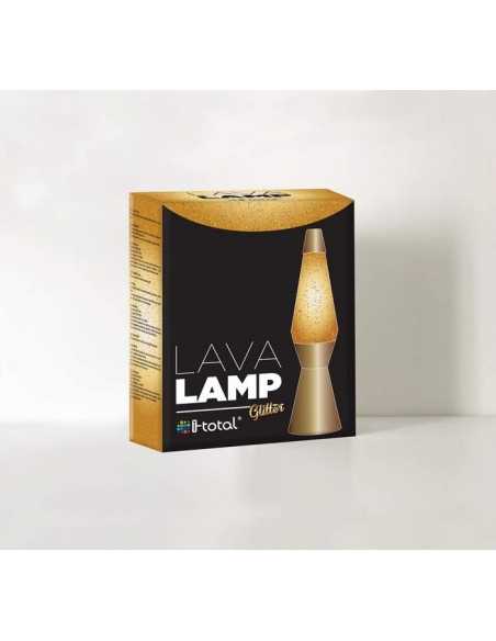 Balvi Lampada Lava Glitter Colore oro Lampadina inclusa Alluminio/vetro  45cm - España