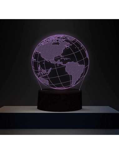 Lámpara LED 3D globo