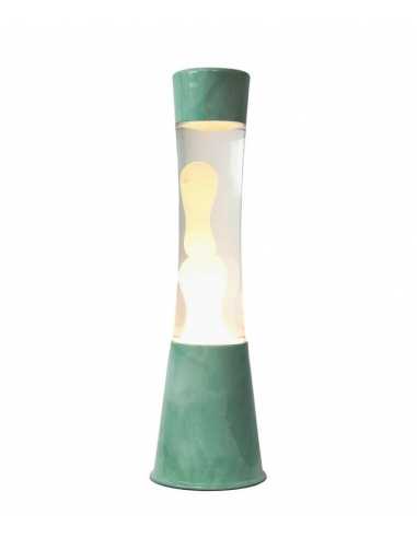 Lámpara de Lava Fisura - Base Jade / Líquido Transparente / Lava Menta